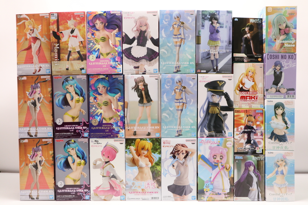 054-m236 【未開封】 2.5次元の誘惑 うる星やつら その着せ替え人形は恋をする 推しの子 転スラ 他プライズフィギュアまとめ26個セット_画像1