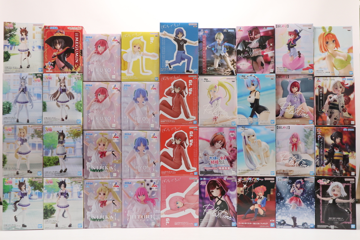 054-m237 【未開封】 リコリス・リコイル リゼロ ぼっち・ざ・ろっく ウマ娘 このすば ホロライブ 他プライズフィギュアまとめ36個セット_画像1