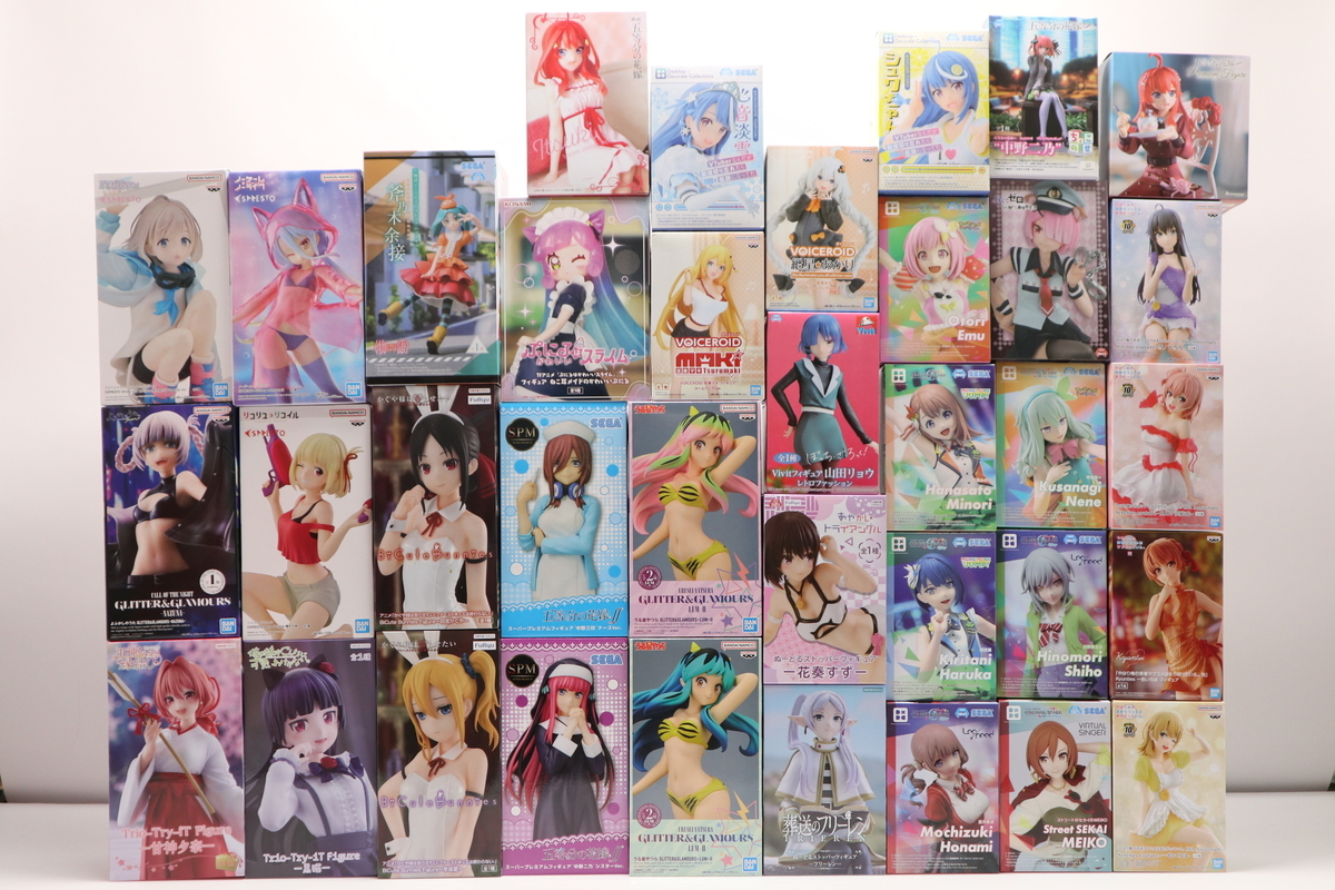 054-m239 【未開封】 アイドルマスター ノゲノラ ぷにる 五等分の花嫁 俺妹 よふかしのうた 他プライズフィギュアまとめ35個セット_画像1