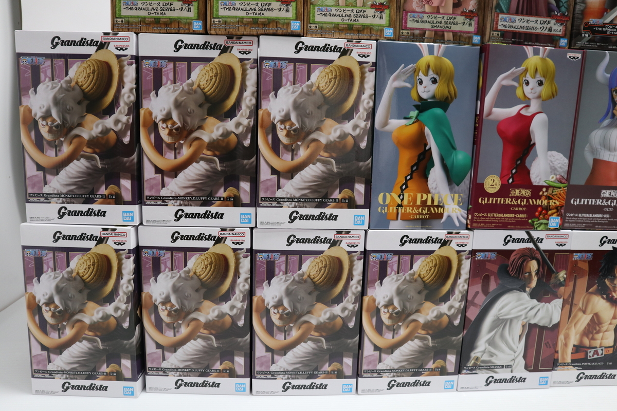 052-m244 【未開封】 ワンピース ニカ ルフィ シャンクス エース うるティ お玉 ヤマト ロビン 他プライズフィギュアまとめ30個セット_画像4