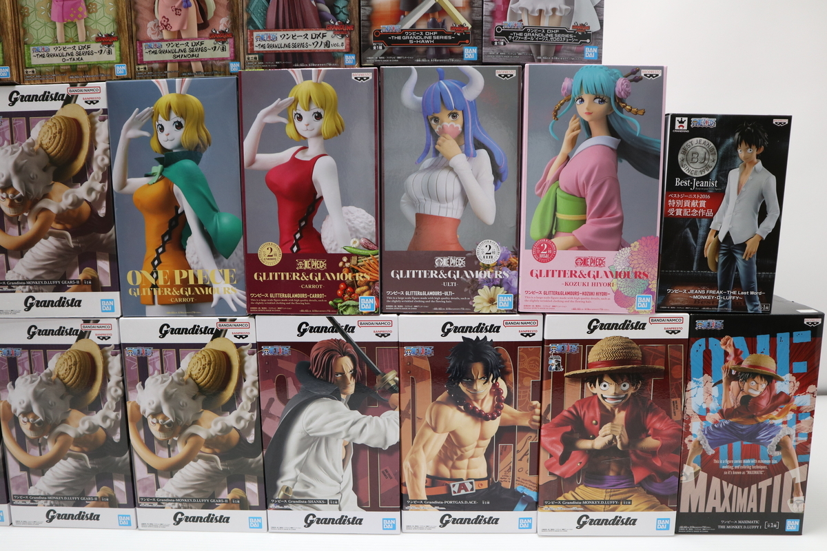 052-m244 【未開封】 ワンピース ニカ ルフィ シャンクス エース うるティ お玉 ヤマト ロビン 他プライズフィギュアまとめ30個セット_画像5