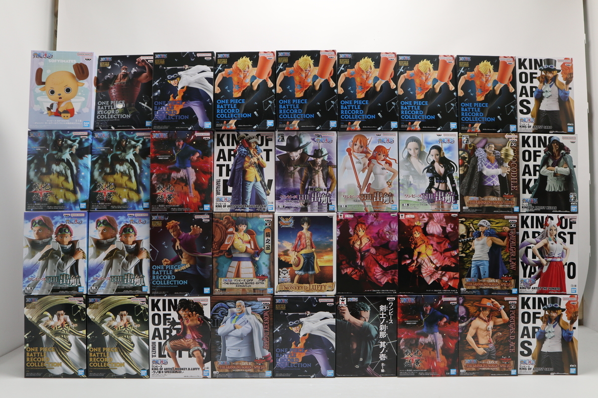 052-m245 【未開封】 サンジ サボ ナミ ロビン ルフィ ガープ ゾロ エース ヤマト クザン チョッパー 他プライズフィギュア36個セット_画像1