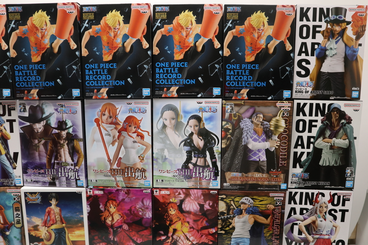 052-m245 【未開封】 サンジ サボ ナミ ロビン ルフィ ガープ ゾロ エース ヤマト クザン チョッパー 他プライズフィギュア36個セット_画像3