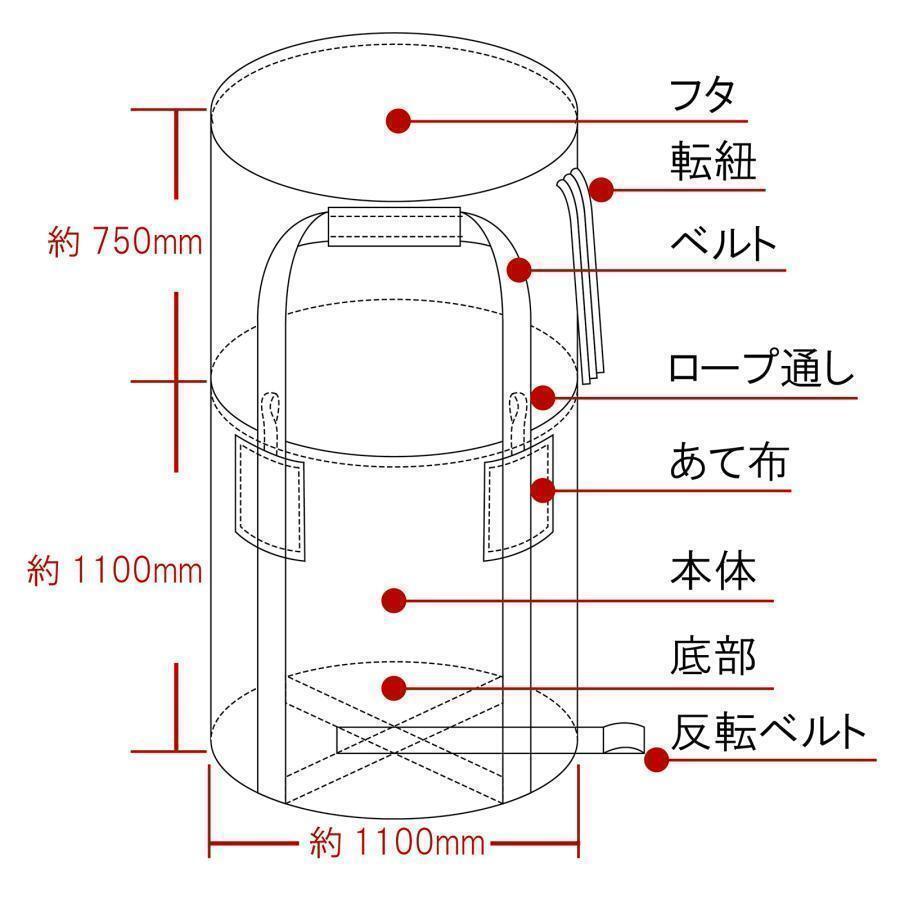 フレコンバッグ 1t トンバッグ30枚土のう袋 コンテナバック フレコン#2256_画像5