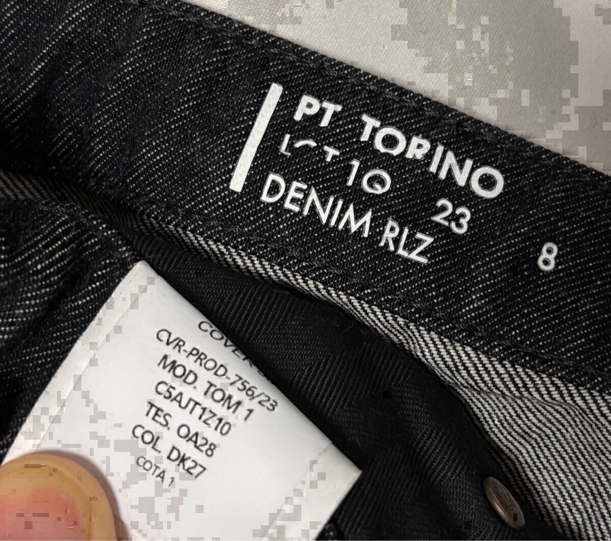 状態良好 PT TORINO ピーティートリノ サイズ 29 S〜M デニムパンツ ブラック系 TOM 1 デニムパンツ ジーンズ TOMORROWLAND 送料無料_画像6