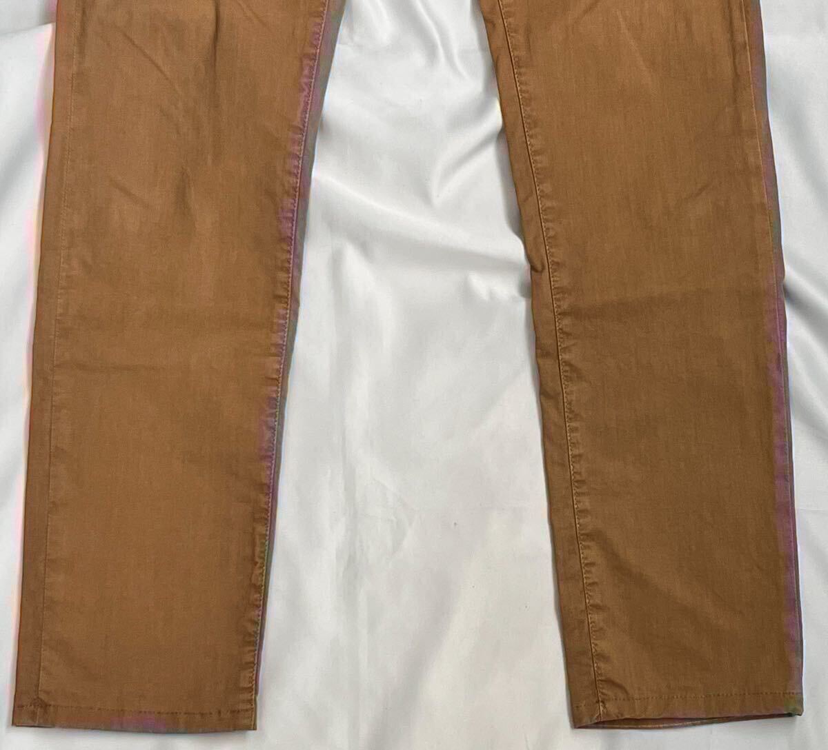 状態良好 PT TORINO ピーティートリノ サイズ 29 S〜M コットンGRUNGE FIT パンツ ブラウン系 スラックス カラーパンツ トラウザーズ_画像7