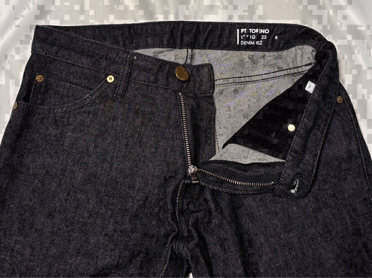 状態良好 PT TORINO ピーティートリノ サイズ 29 S〜M デニムパンツ ブラック系 TOM 1 デニムパンツ ジーンズ TOMORROWLAND 送料無料_画像4