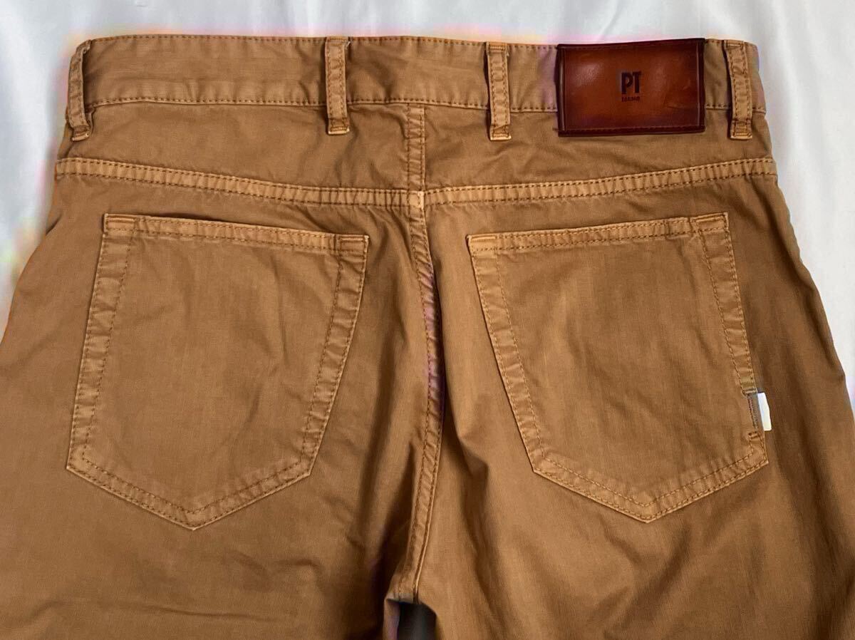 状態良好 PT TORINO ピーティートリノ サイズ 29 S〜M コットンGRUNGE FIT パンツ ブラウン系 スラックス カラーパンツ トラウザーズ_画像9