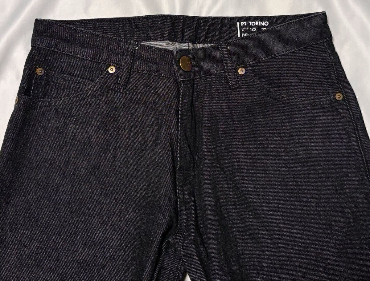 状態良好 PT TORINO ピーティートリノ サイズ 29 S〜M デニムパンツ ブラック系 TOM 1 デニムパンツ ジーンズ TOMORROWLAND 送料無料_画像3