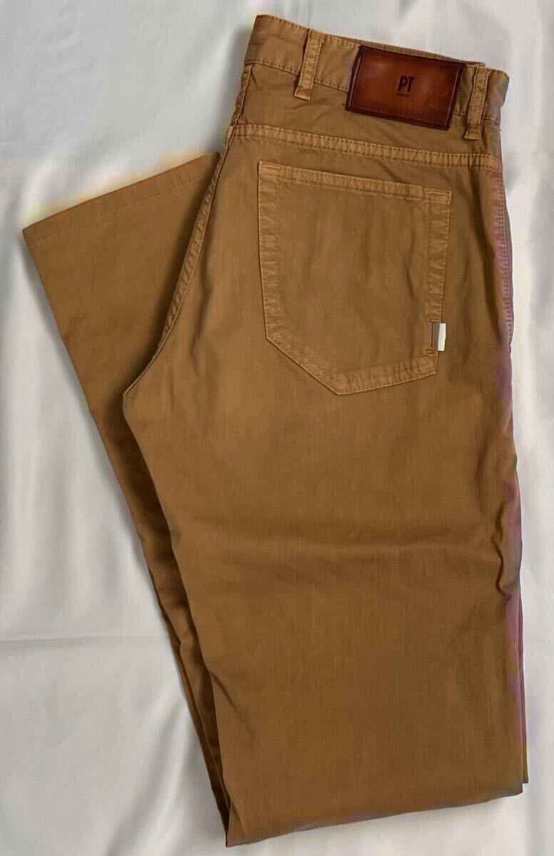 状態良好 PT TORINO ピーティートリノ サイズ 29 S〜M コットンGRUNGE FIT パンツ ブラウン系 スラックス カラーパンツ トラウザーズ_画像1