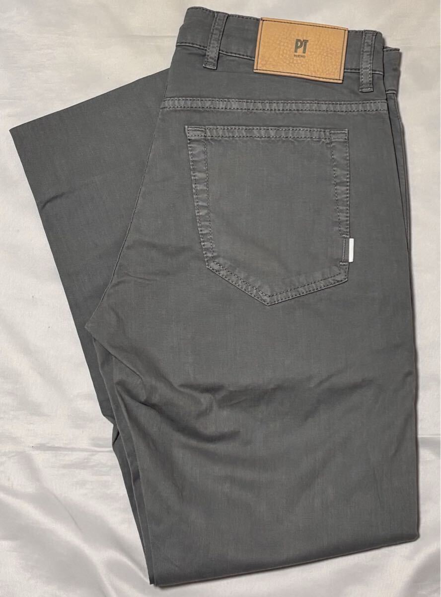 状態良好 PT TORINO ピーティートリノ サイズ 29 コットン パンツ グレー系 GRUNGE S〜M カラーパンツ トラウザーズ スラックス 送料無料_画像1