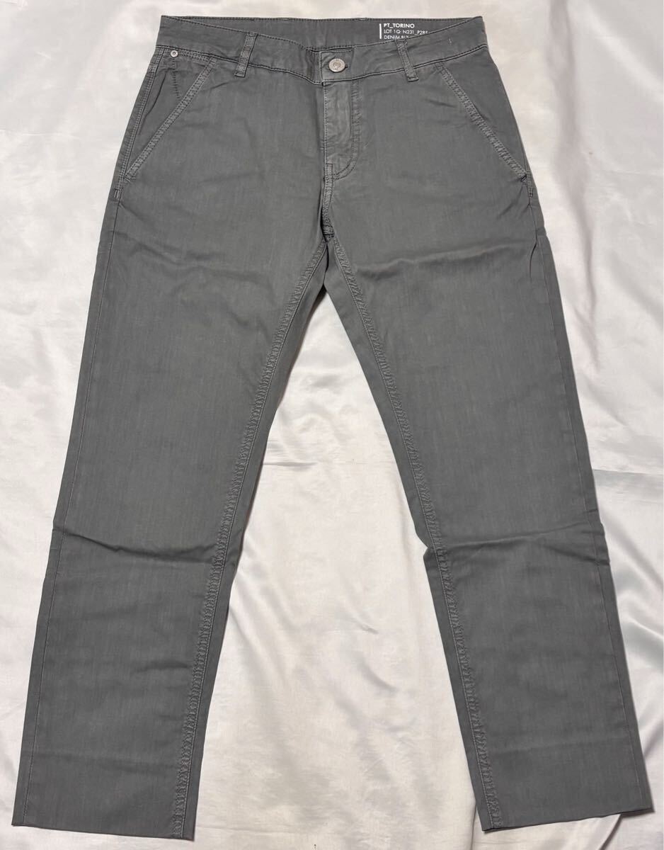 状態良好 PT TORINO ピーティートリノ サイズ 29 コットン パンツ グレー系 GRUNGE S〜M カラーパンツ トラウザーズ スラックス 送料無料_画像2