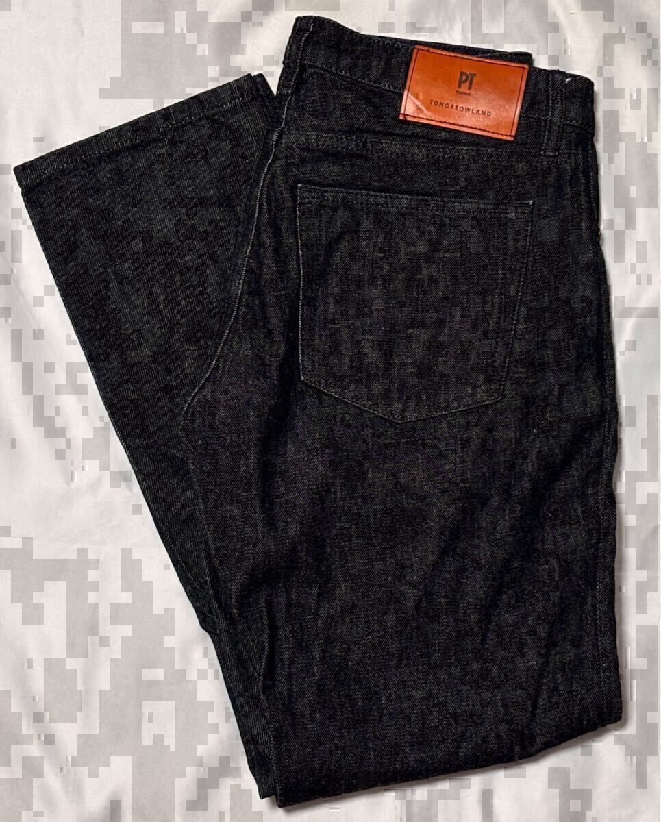 状態良好 PT TORINO ピーティートリノ サイズ 29 S〜M デニムパンツ ブラック系 TOM 1 デニムパンツ ジーンズ TOMORROWLAND 送料無料_画像1