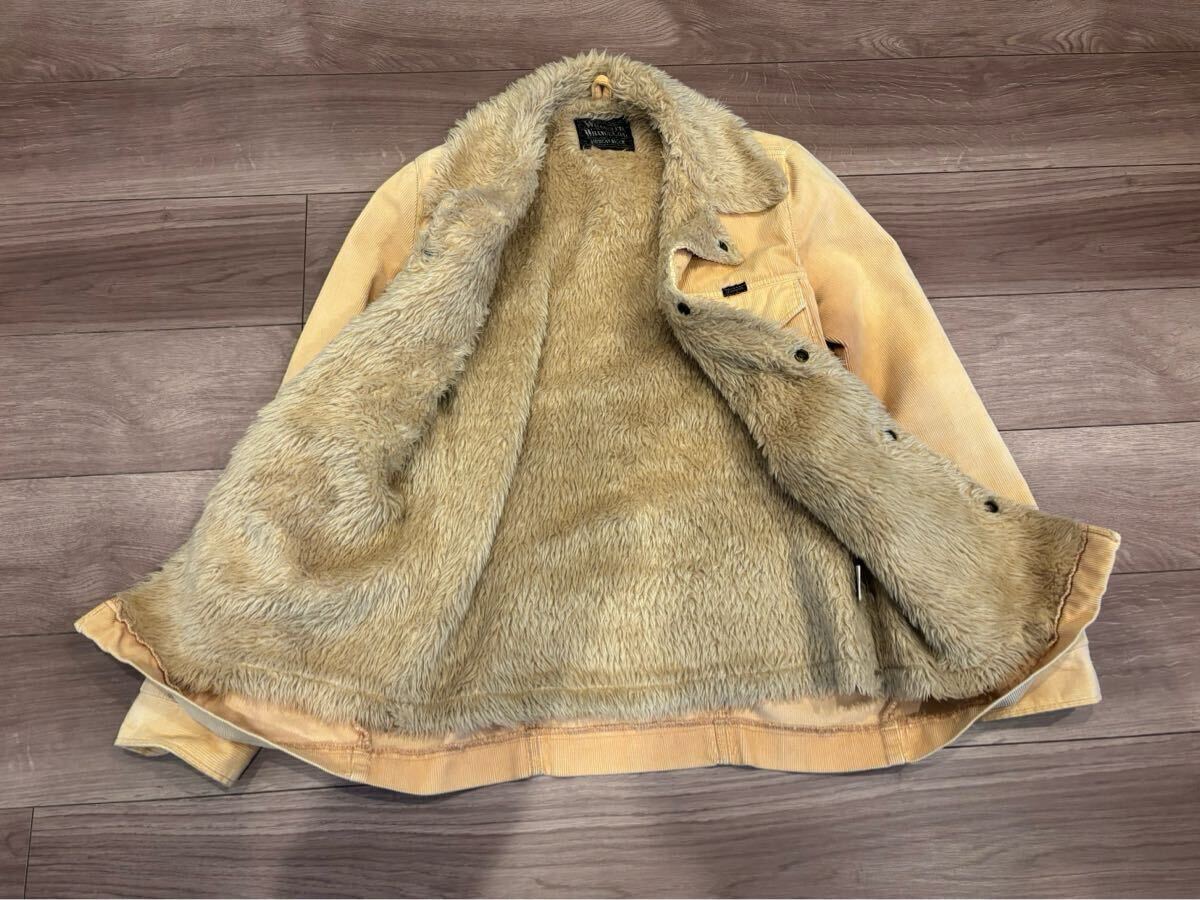 【 ラングラー × アメリカンラグシー 別注 】WRANGE COAT 裏ボア コーデュロイ ランチコート M ベージュ_画像2
