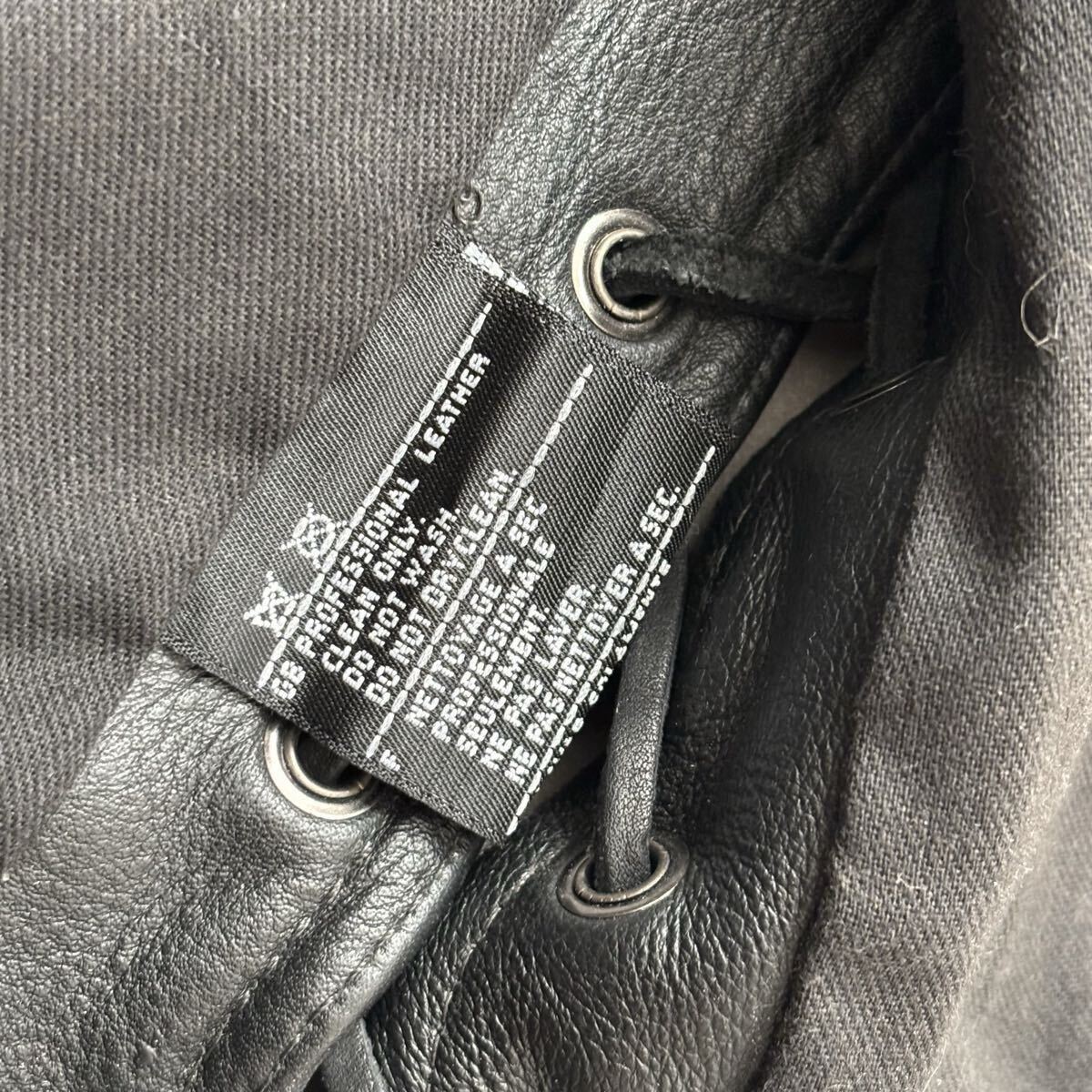 美品 HARLEY-DAVIDSON ハーレーダビッドソン レザーベスト トラッカーベスト　ベスト バイカー ブラック　黒　本革　ワッペン　イーグル　_画像5