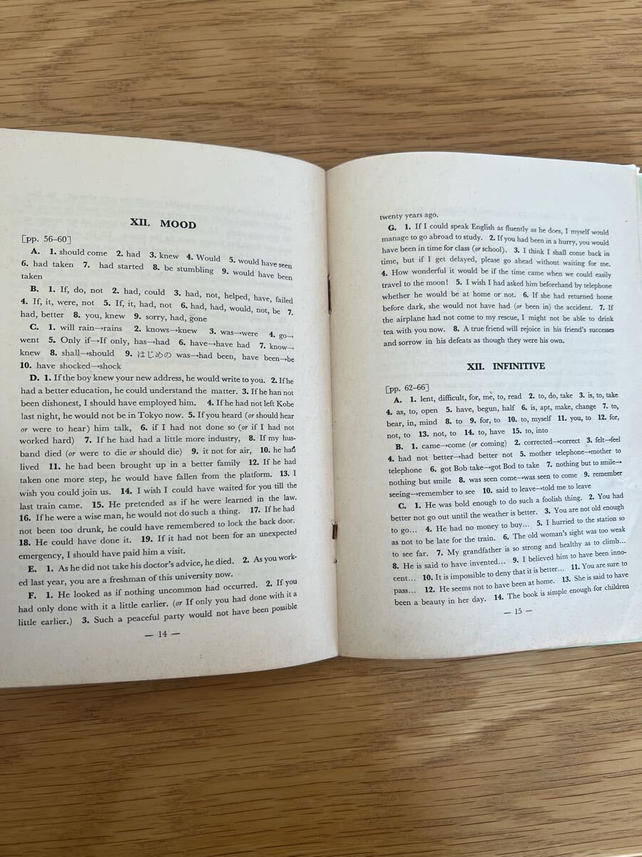 英文法・英作文精選問題集 解答書付き 清水貞助編 開拓社 昭和44年_画像8