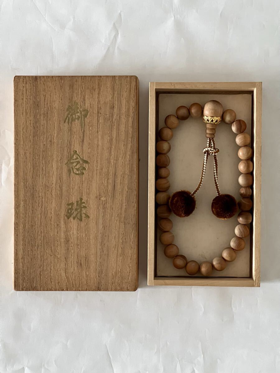 【未使用】念珠 栴檀 片手念珠 単念珠 仏具_画像1