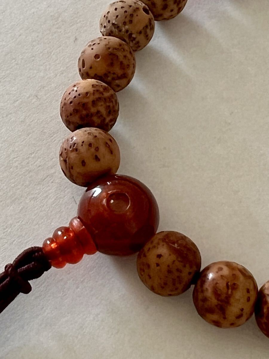 【未使用】星月菩提樹 腕輪念珠 ブレスレット 数珠 巳年 厄よけ御守 普賢菩薩_画像4