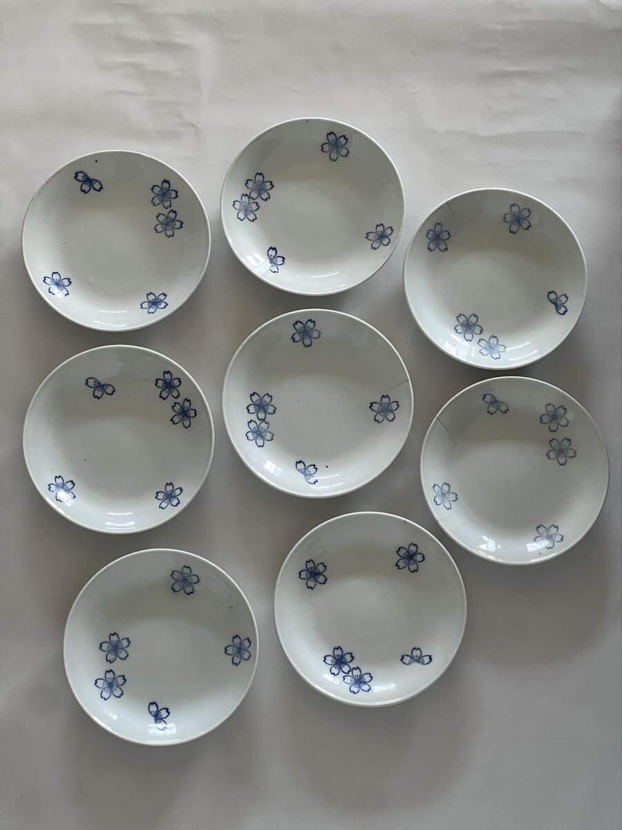 深川製磁 戦争 大日本帝國海軍桜 桜花 皿 ミリタリー 軍隊皿 印判 旧日本軍 軍隊食器_画像2