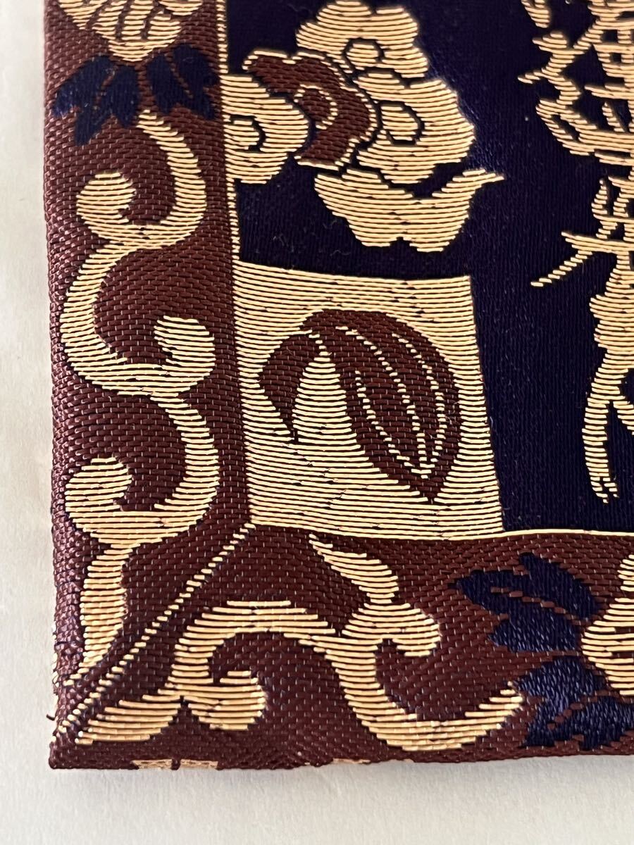 【未使用】念珠袋 数珠袋 朱印帳入 日蓮宗 南無妙法蓮華経 法華念珠_画像4