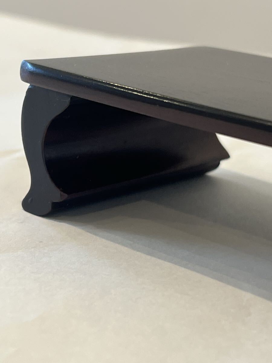 【未使用】京佛具 紫丹 紫檀 ワラビ卓 2個セット 仏具_画像5