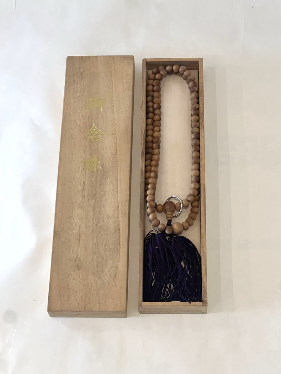 【未使用】念珠 白檀 御念珠 数珠 仏具 法具_画像1