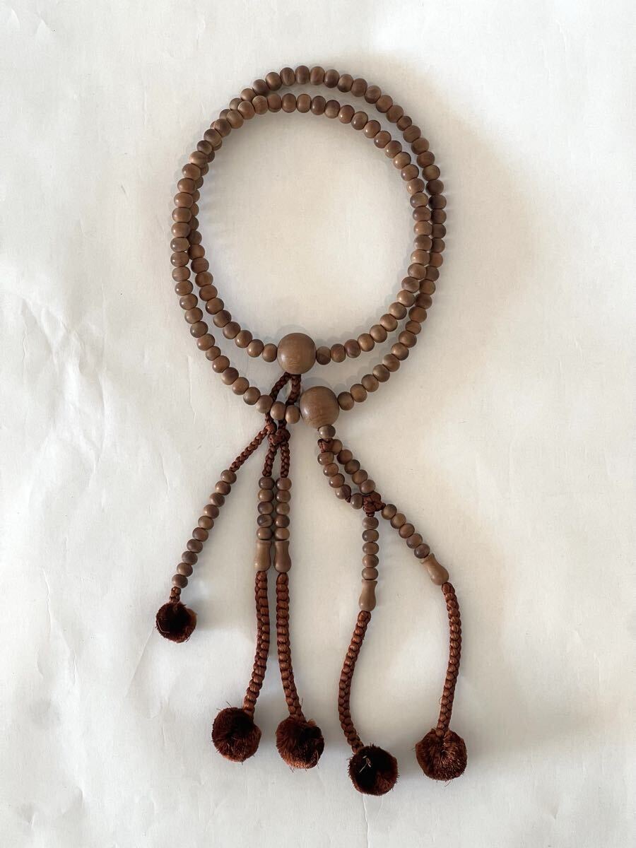 【未使用】念珠 数珠 白丹 白檀 日蓮宗 仏具 法具_画像2