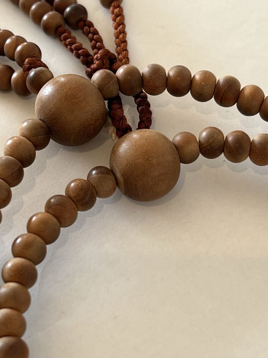 【未使用】念珠 数珠 白丹 白檀 日蓮宗 仏具 法具_画像5