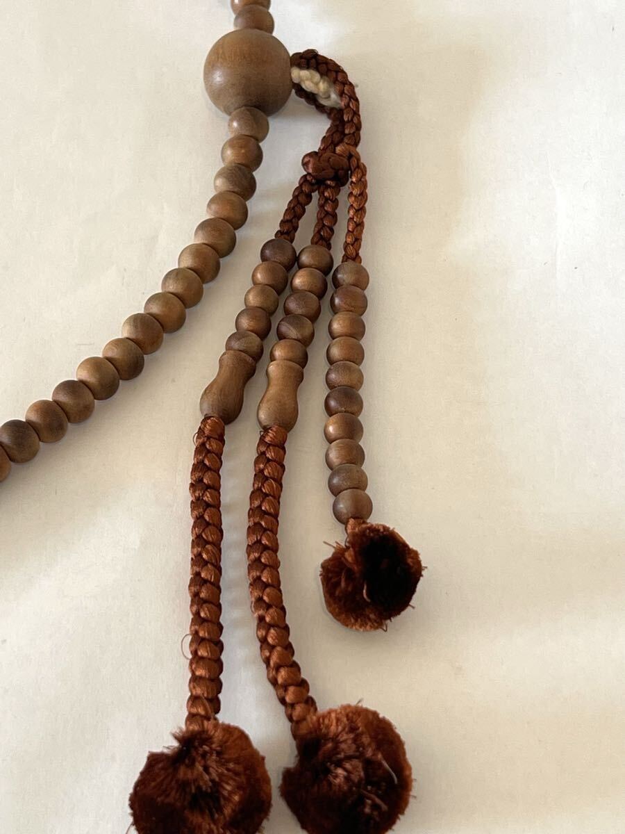 【未使用】念珠 数珠 白丹 白檀 日蓮宗 仏具 法具_画像8