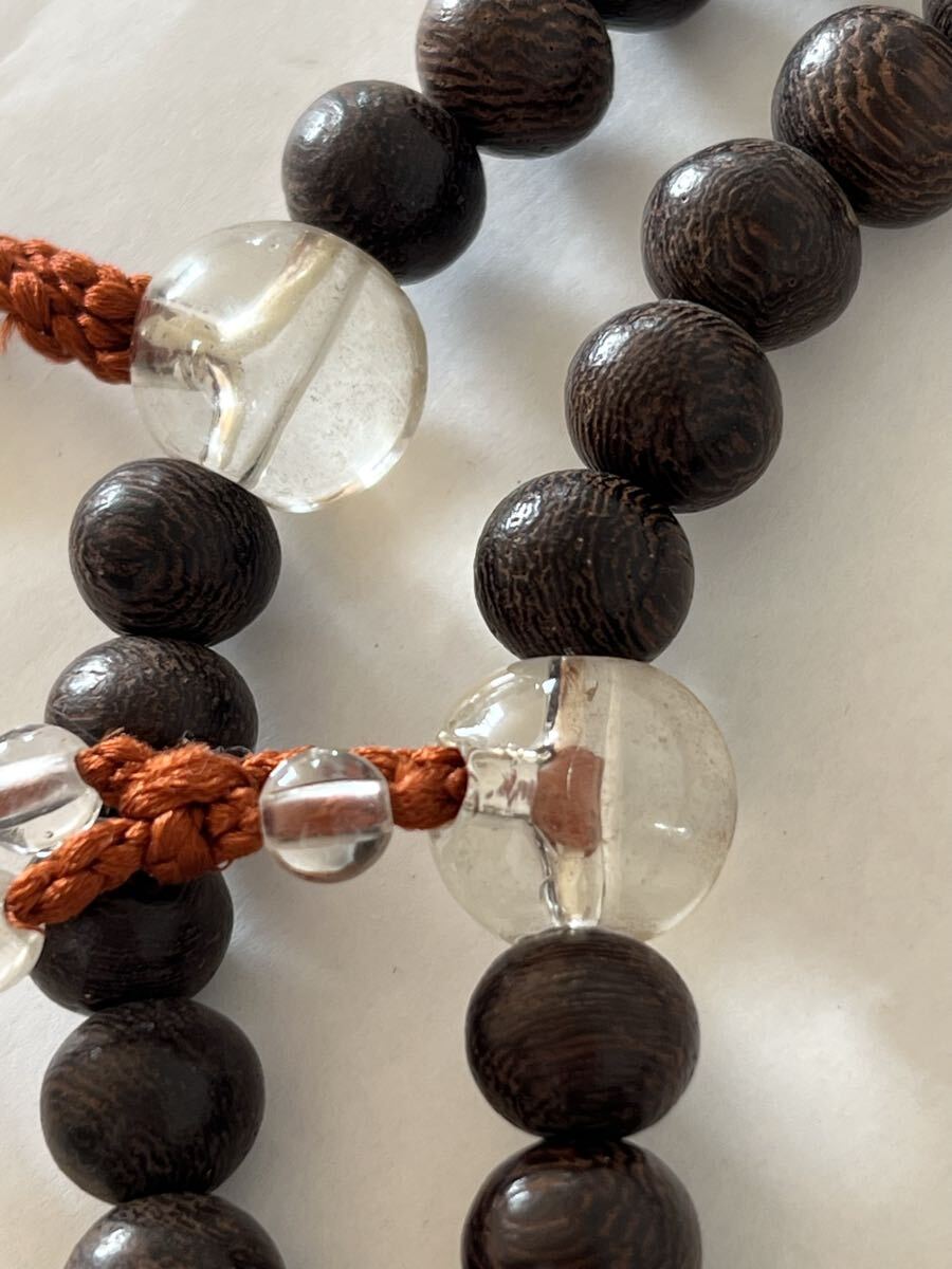 【未使用】 数珠 念珠 鉄刀木 タガヤサン 男性用 仏具_画像2