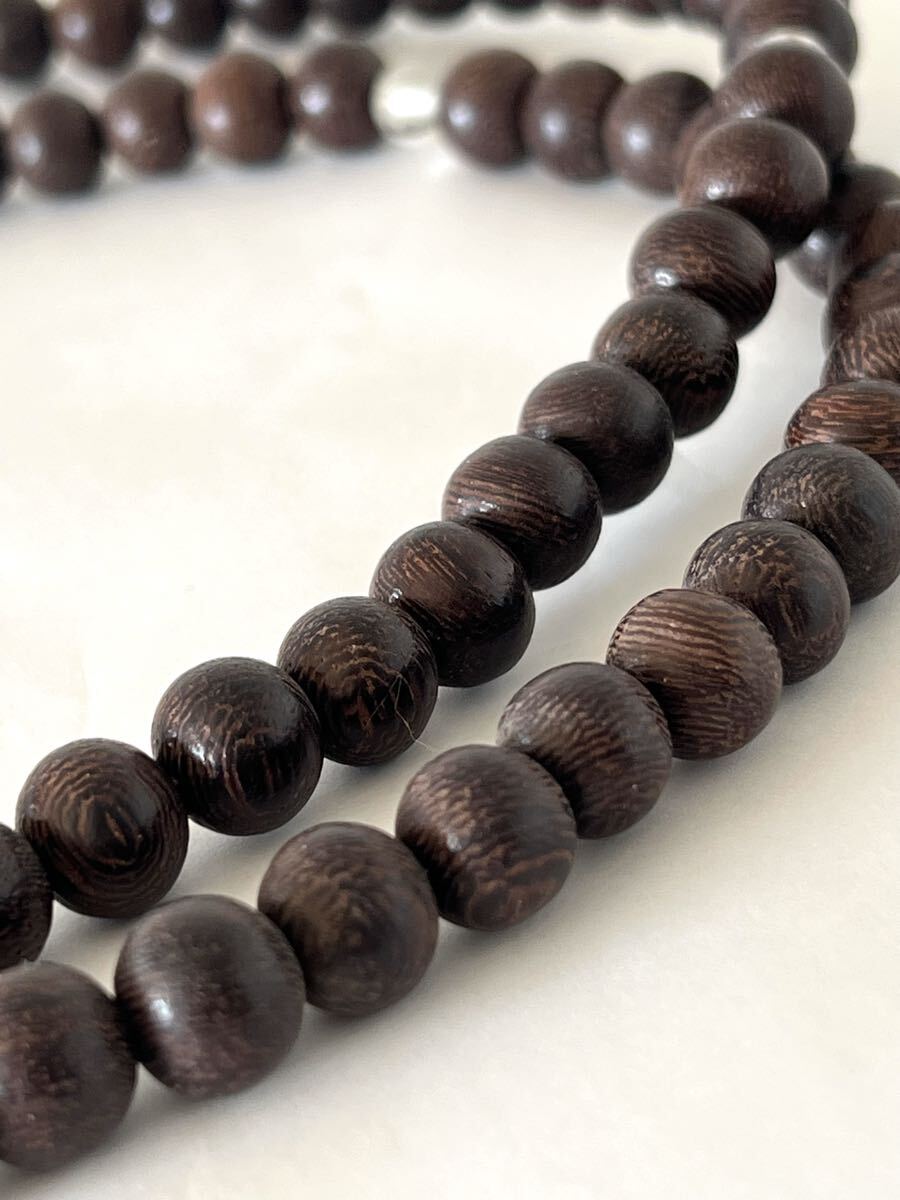 【未使用】 数珠 念珠 鉄刀木 タガヤサン 男性用 仏具_画像3