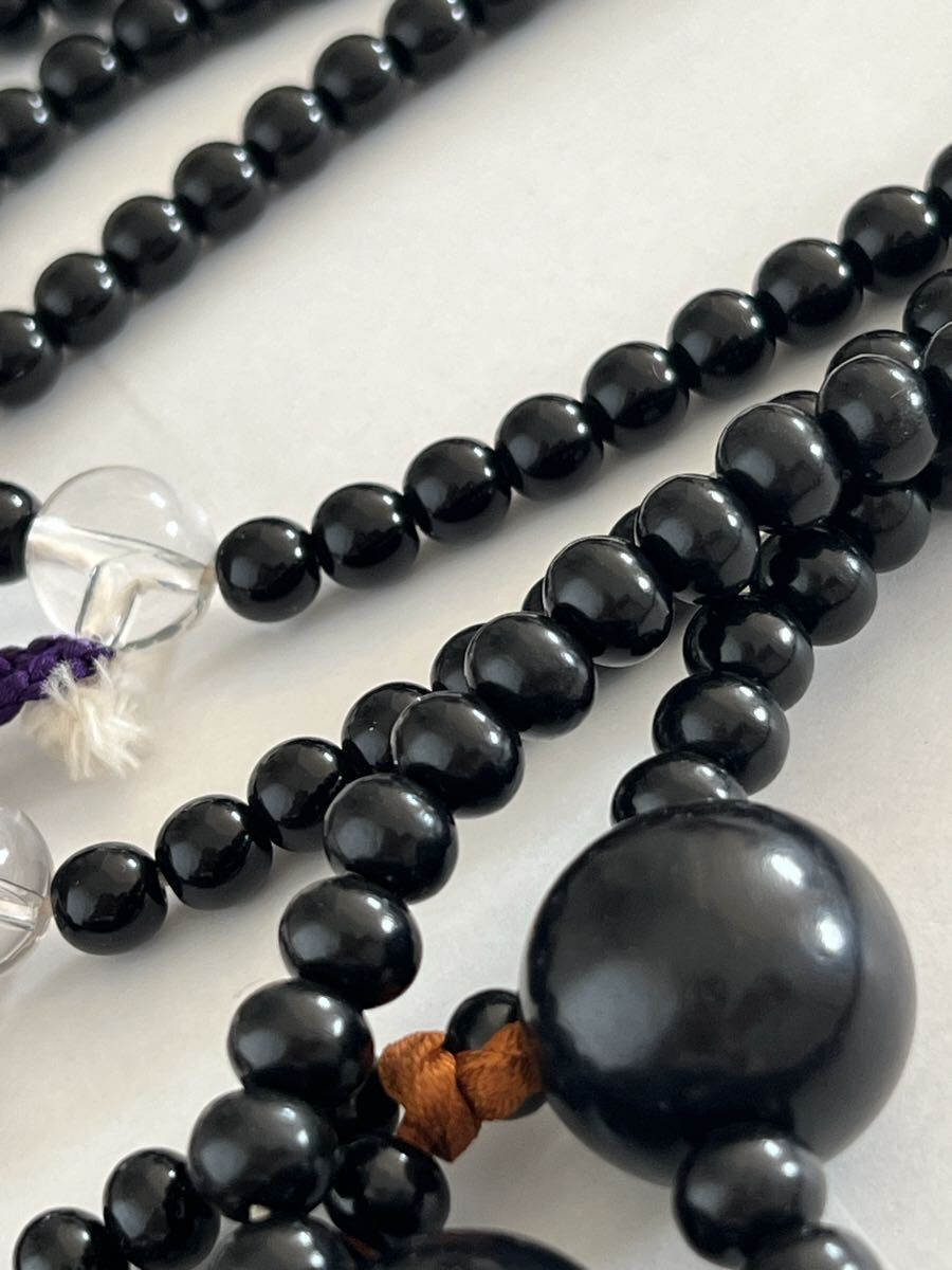 【未使用】 数珠 念珠 9本まとめて ツゲ 柘植 梅丹 みかん玉 仏具 法具 本式数珠_画像5