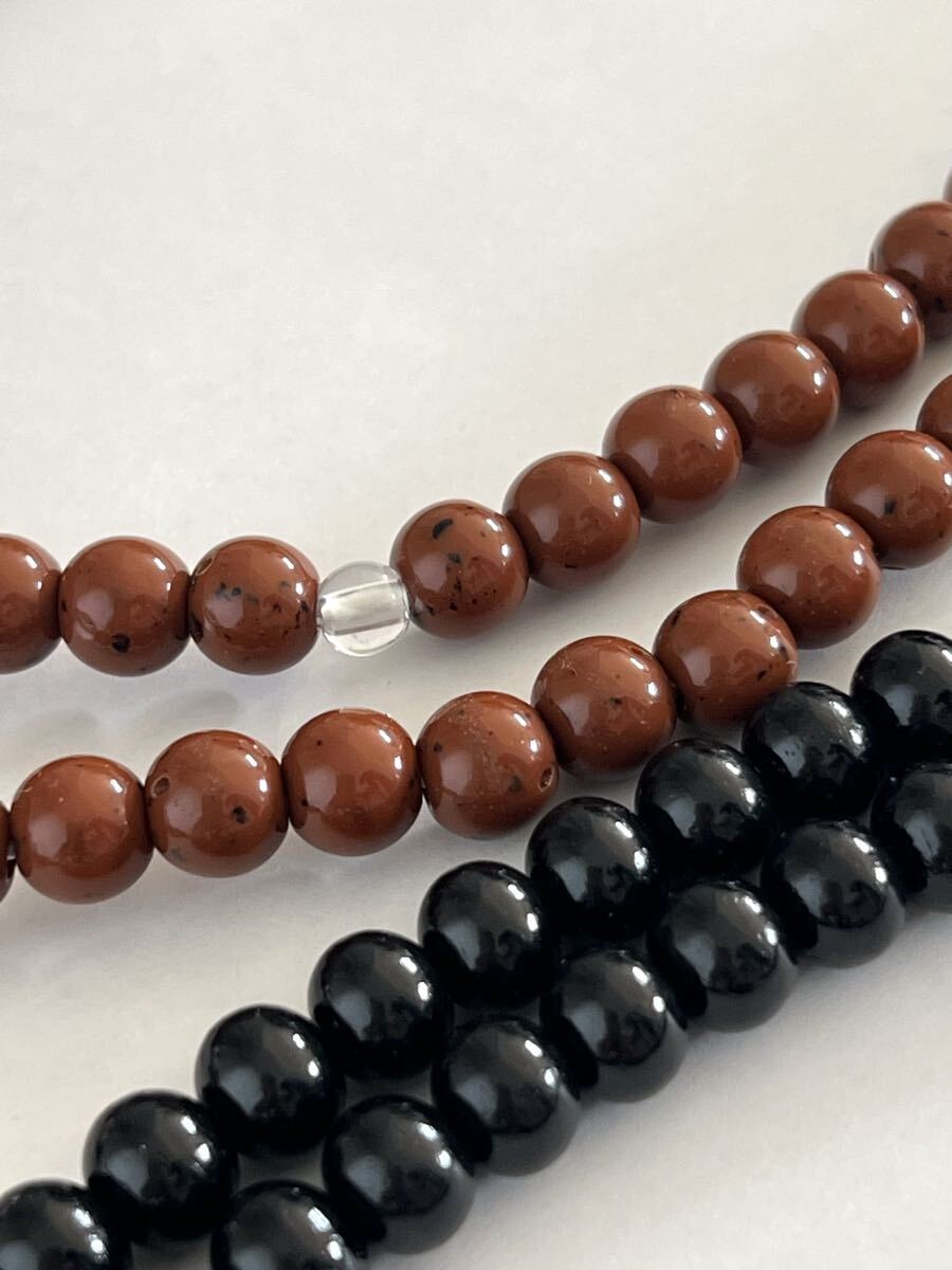 【未使用】 数珠 念珠 9本まとめて ツゲ 柘植 梅丹 みかん玉 仏具 法具 本式数珠_画像6