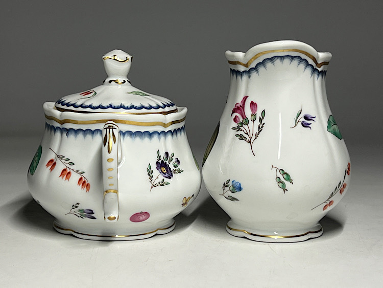 【瑞】リチャードジノリ イタリアンフルーツ シュガーポットとクリーマー_画像2