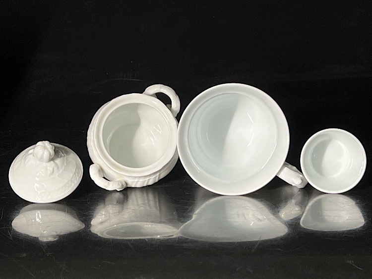 【瑞】リチャードジノリ　ベッキオホワイト　マグカップ　＋　シュガーポット　＋　カップ_画像5