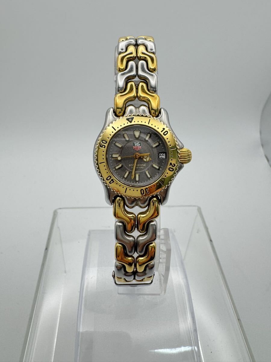 【美品】TAG HEUER タグホイヤー プロフェッショナル200M WG1420-0 レディース腕時計 ツートーン 稼働品 デイト クォーツ_画像1