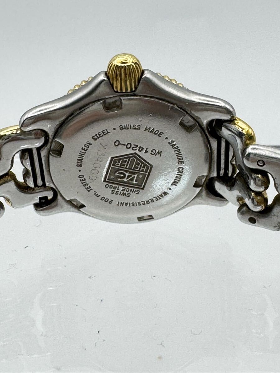【美品】TAG HEUER タグホイヤー プロフェッショナル200M WG1420-0 レディース腕時計 ツートーン 稼働品 デイト クォーツ_画像9