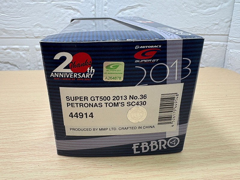 未展示品 EBBRO 1/43 PETRONAS TOM'S SC430 SUPER GT500 2013 No.36 エブロ_画像5