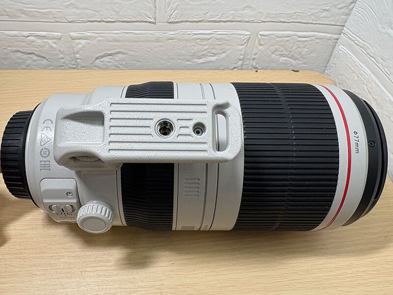 キャノン EF100-400mm F4.5-5.6L IS USM 簡易動作確認済 フード、前後キャップ付 箱、説明書あり Canon 美品_画像6