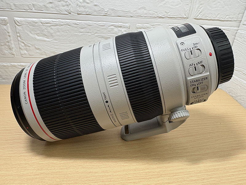 キャノン EF100-400mm F4.5-5.6L IS USM 簡易動作確認済 フード、前後キャップ付 箱、説明書あり Canon 美品_画像3