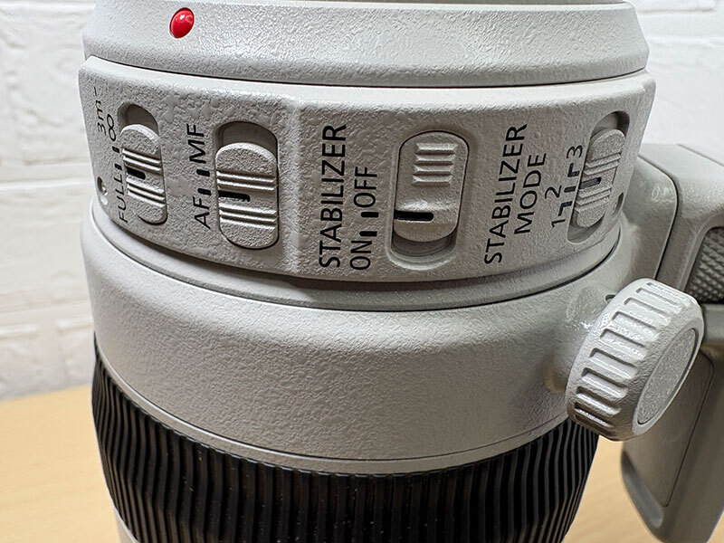 キャノン EF100-400mm F4.5-5.6L IS USM 簡易動作確認済 フード、前後キャップ付 箱、説明書あり Canon 美品_画像10