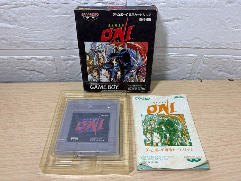GB 鬼忍降魔録 ONI 動作確認済 箱、取説あり 希少 ゲームボーイ バンプレスト_画像3