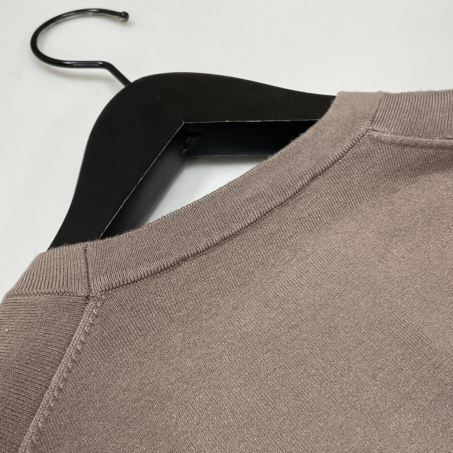 ZARA /S/ ベージュ 長袖ニットセーター オフィスカジュアル トップス 通勤 ゴールドボタン ナイロン混 生地 ストレッチ デイリー 旅行 ザラ_画像8