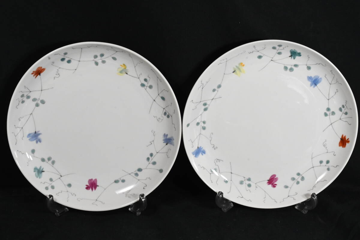 ② マイセン スイートピー コーヒー カップ＆ソーサー・プレート セット スクラッチ有 計6点_画像8