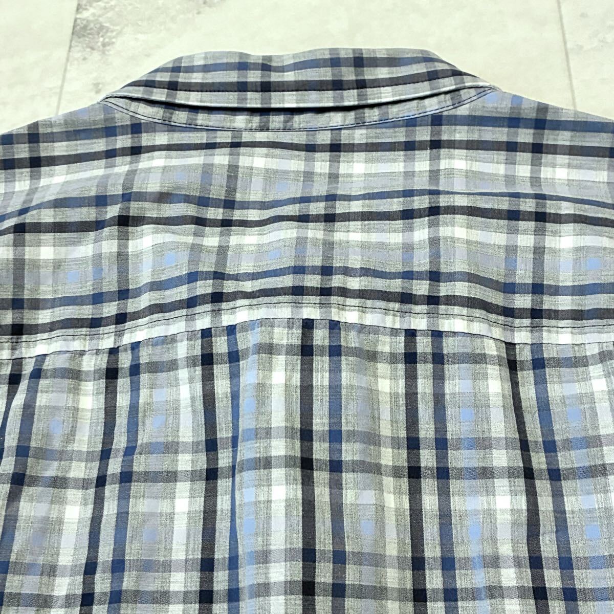 ARMANI EXCHANGE アルマーニ チェック柄 長袖シャツ sizeXL_画像6