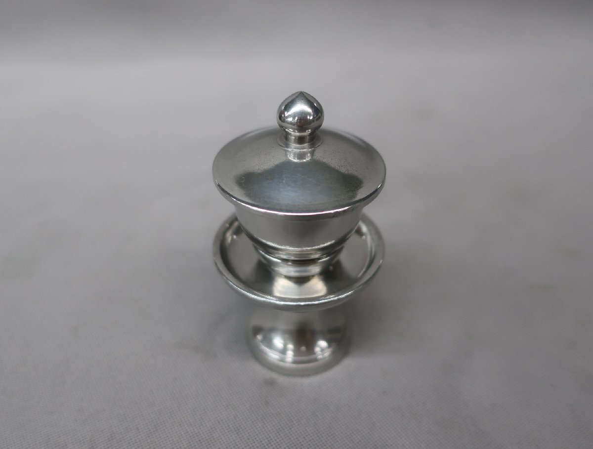 【K-2879】純錫製　茶湯器　　高さ：２寸5分_画像2