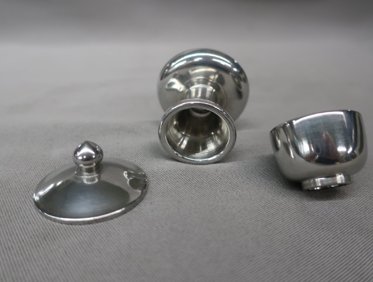 【K-2879】純錫製　茶湯器　　高さ：２寸5分_画像6