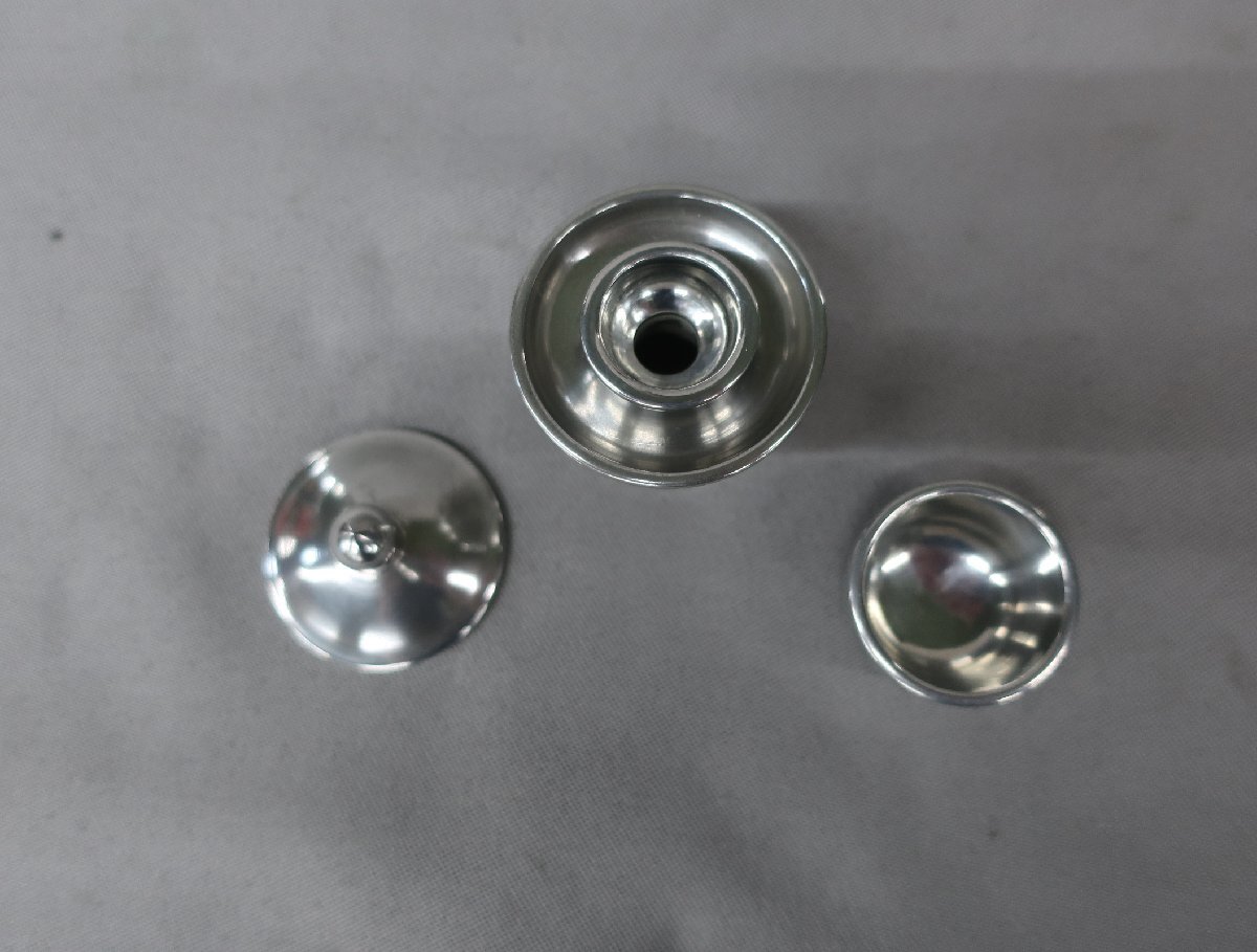 【K-2879】純錫製　茶湯器　　高さ：２寸5分_画像7