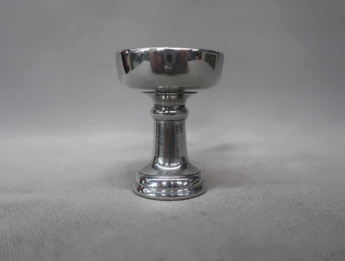 【K-2863】純錫　仏器　寸四　アウトレット品_画像2