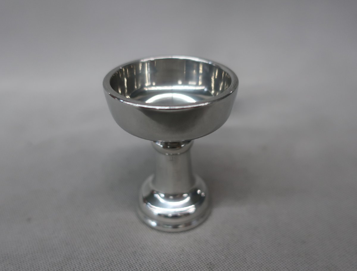 【K-2863】純錫　仏器　寸四　アウトレット品_画像3